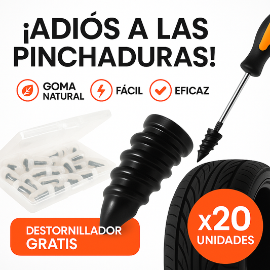 Rescate Vial X20™+ Destornillador GRATIS- Tornillos sellantes para pinchazos